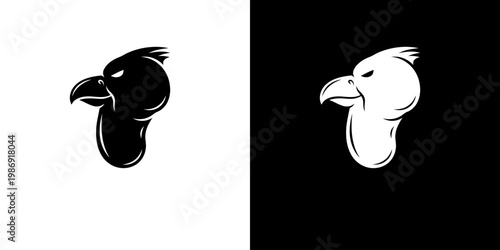 Frigatebird Head Logo Design Vector Graphic in Minimalist Style