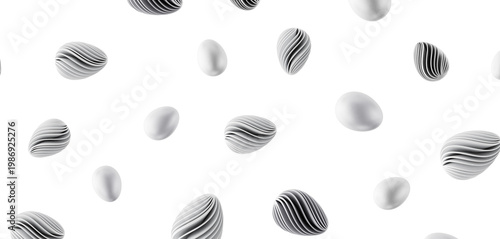 Abstract design of eggs wit...
