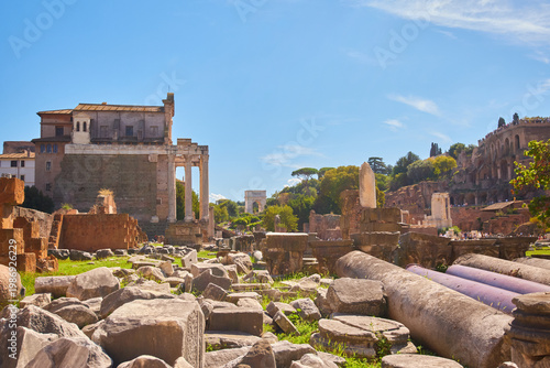 The Roman Forum in Rome, Italy