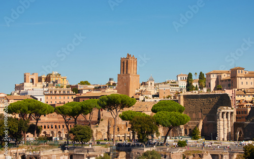 The Roman Forum in Rome, Italy