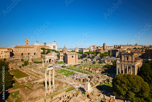 The Roman Forum in Rome, Italy