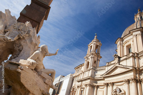Canvas Print Piazza Navona, Rome, Italy