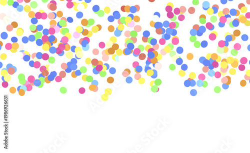 Festive and colorful confet...