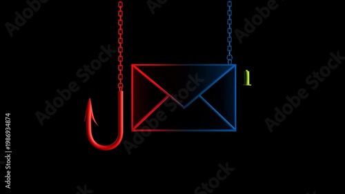 Learn How Phishing Hooks Can Trick People Into Sharing Private Information With Envelopes and Bait in This Clear Animation