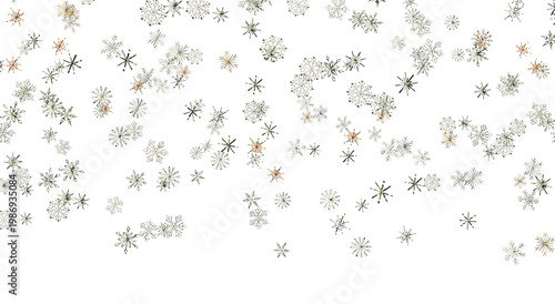 Abstract pattern of snowfla...