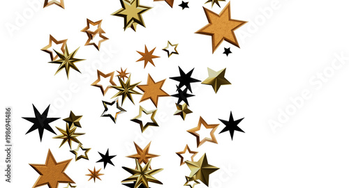 Abstract image of golden an...