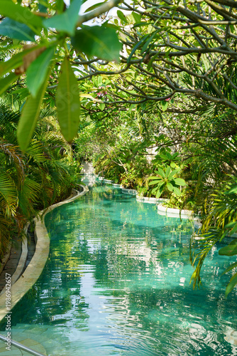 waterfall in tropical forest