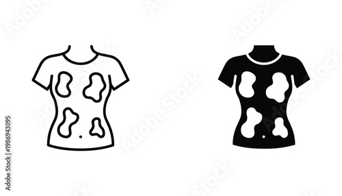Tshirt Pattern Icon Clothing Symbol Representation