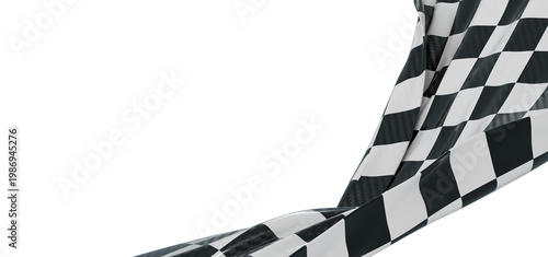 Close up of a checkered fla...