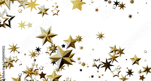 Golden stars floating again...