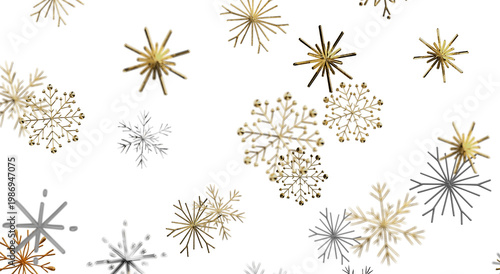 Stylish, festive snowflake ...