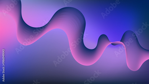 Abstract neon gradient background with colorful flowing shapes and smooth vibrant light effect