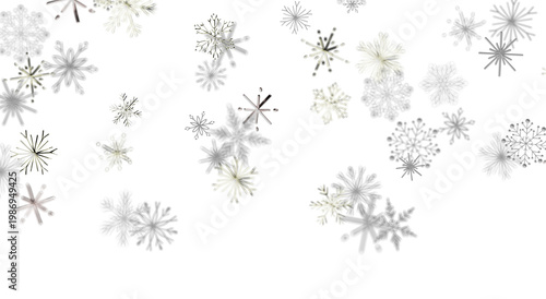 Abstract white and gray fal...