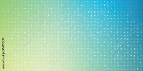 Abstract Blue Green Gradient Dotted Background With Subtle Halftone Texture And Soft Light eps10