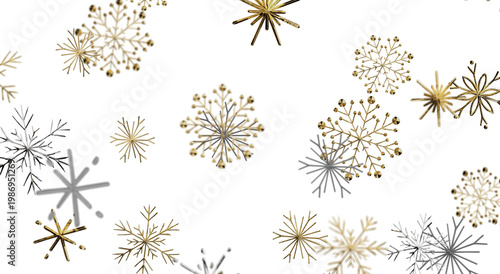 Decorative golden snowflake...