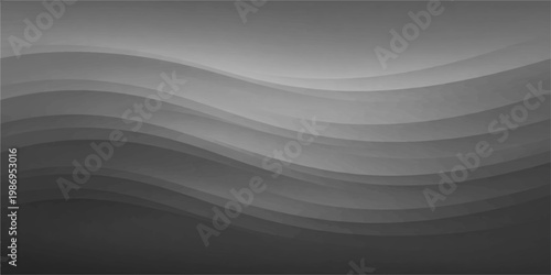 A minimalist grayscale background features soft, undulating wave patterns, evoking a sense of tranquility and movement, ideal for design.