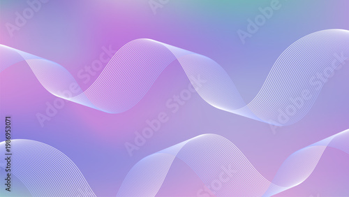 Soft pastel abstract wave background with smooth gradient flow and minimal elegant color layers
