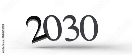 3D render of the year 2030,...