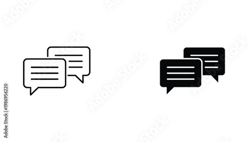 Chat Bubbles Communication Conversation Icons Business