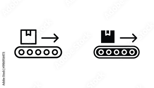Conveyor Belt Package Delivery System Logistics