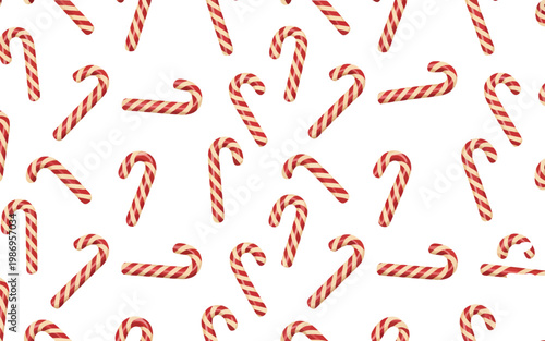 A cheerful repeating pattern of red and white striped candy canes on a clean white background candy cane holiday season graphic resource winter holidays christmas time christmas seasonal