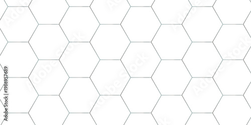 White abstract honeycomb mosaic and tile geometric hexagon vector illustration. geometric digital technology polygon science vintage square mosaic and web cover business texture.