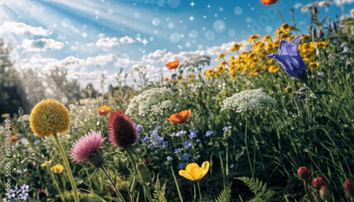 wild flowers in the field