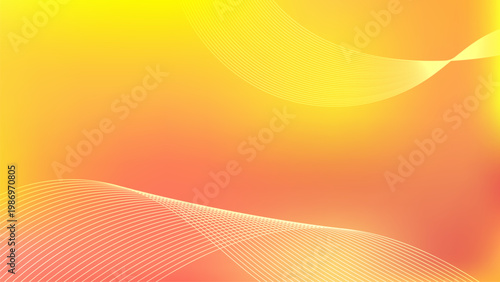 Abstract warm yellow gradient background with soft flowing light and smooth vibrant texture