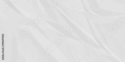 White fabric background. white crumpled paper background texture pattern overlay. wrinkled high resolution arts craft and Seamless white crumpled paper.