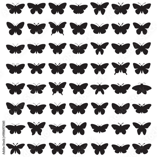 Moth Silhouette Clip Art
