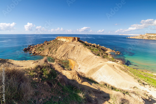 Breathtaking Coastal Landscapes of Malta: Cliffs, Rocks, and Sea