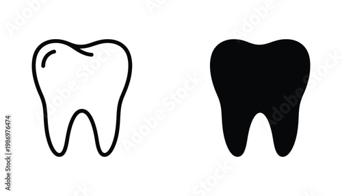 Tooth Dental Icon Vector Health Care Symbol