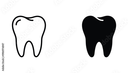 Tooth Icons Dental Health Care Clinic Professional Service