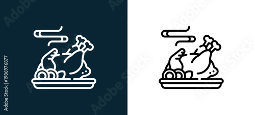 Black and white smoke line icon pair, editable stroke vector illustration for web, mobile apps, UI design, branding, and print from Picnic