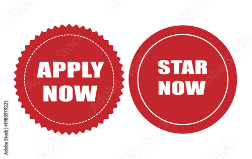 Webapply, now, start, star, badge, label, sticker