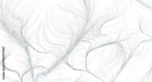 Abstract white flowing line...