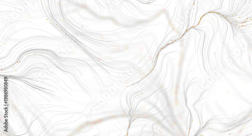Abstract white flowing back...