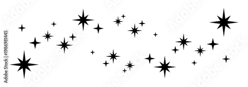 きらめく光の装飾素材