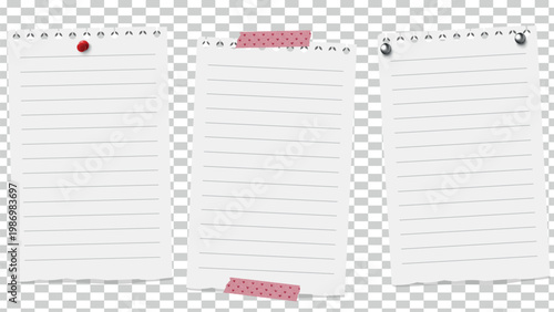 Notebook Papers For Illustrator (.EPS)