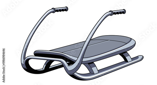 Modern Snow Sled With Sleek Design For Winter Fun Activities