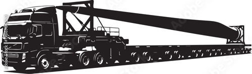 Heavy duty truck, trailer, industrial transport, hauling equipment, large vehicle