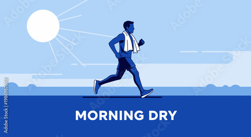 Morning Runner Embraces Crisp Air And Athleticism For A Refreshing Start To The Day