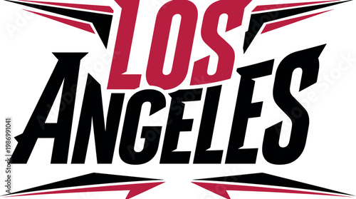Los Angeles Dynamic Sports Wordmark for Streetwear, Athletic Apparel, and Urban Team Identity Branding Applications
