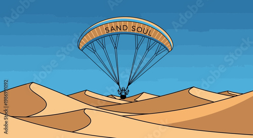 Paragliding Over Endless Sand Dunes Adventure Awaits