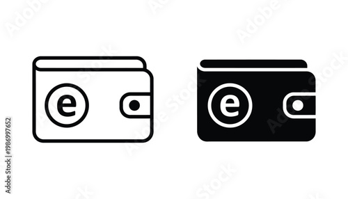 Digital Wallet Icon Commerce Electronic Banking Security