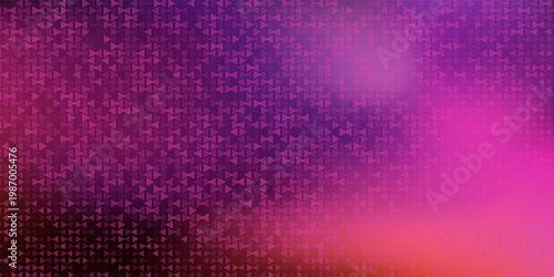 Abstract Dark Purple and Magenta Fluid Wave with Triangle Halftone Background. Modern creative trendy design in vector illustration