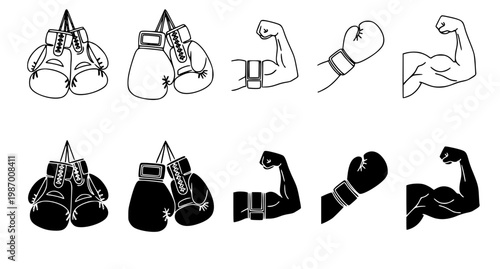 A minimalist vector graphic illustration of a muscular man drinking water from a bottle in a modern gym after an intense workout session with a fitness theme