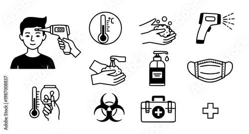 A muscular man in a gym drinking water from a bottle after an intense workout session with modern equipment around him