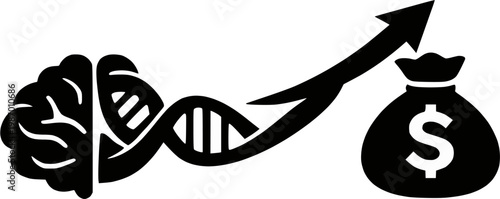 vector illustration of  mind business 