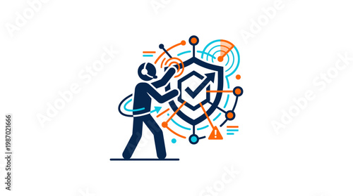 Cybersecurity Expert Securing Network Data